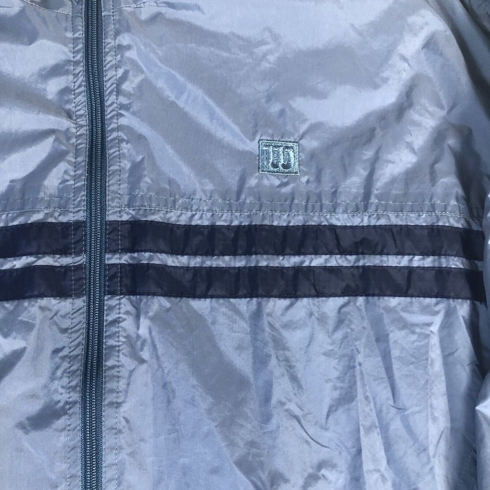 Wilson Mens Blue Zip Up Windbreaker Jacket Size XL C78 - Picture 3 of 4